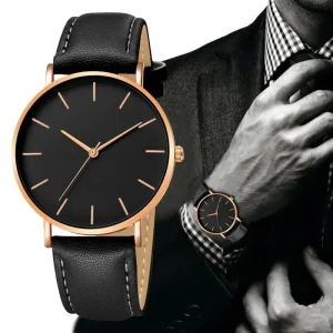 Factory Simple Belt Business Geneva Men’s Watch Fashion Ultra thin Neutral Trend Quartz Watch for Women