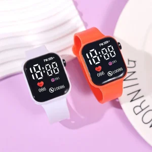 Factory Spot Small Square Digital Watch High Color Value Student Women Luminous Simple Fashion LED Electronic Watch