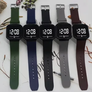 Factory Square Touch LED Watch Strap Electronic Watch for Middle School Students Watches