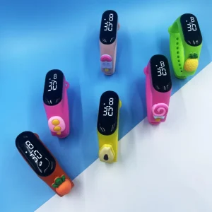 Factory Stock Digital Watch Fashion Creative Fruit Men Women Touch Watch LED Waterproof Watch Boy Girl Gifts Watch