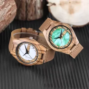 Factory Stock Fashion Wood Watches Personalized Bamboo Watches with Quartz Movement