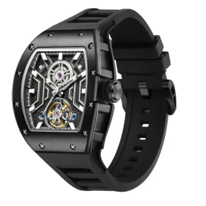 Factory Supply Personalized Business Casual Wristwatch Fully Skeletonized Mechanical Men’s Watch