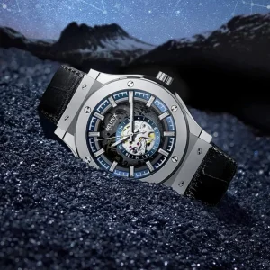 Fashion Automatic Watches Analog Hollow Out Watch OEM Mechanical Watch for Men