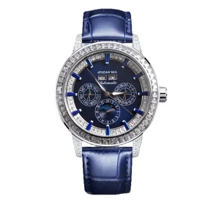 Fashion Best Selling Full Diamond Mechanical Watch Luminous Waterproof Automatic Wristwatch Suitable for Business Party Watch