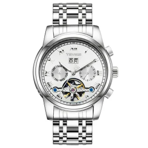 Fashion Business Mens Watches New Brand Luxury Diamond Design Automatic Tourbillon Mechanical Watch for Men