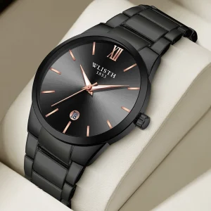 Fashion Business Simple Men Watch Stainless Steel Waterproof Luminous Luxury Quartz Watches Men Wrist