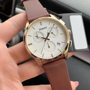 Fashion Business Stainless Steel Men’s Watch Multifunction Calendar Waterproof 50M Quartz Watch