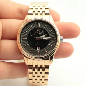 Fashion Business Women Watch Custom Logo Stainless Steel Quartz Watch for Ladies Luxury Gold Watch Gift for Lover