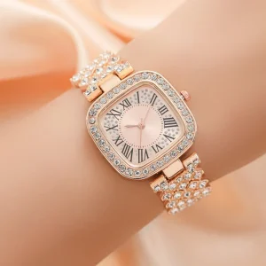 Fashion Casual Business Classic Diamond Square Ladies Watch Manufacturers in China Women