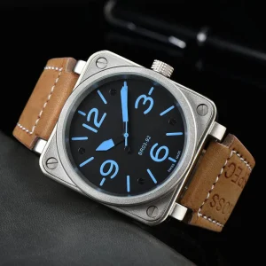 Fashion Casual Mechanical Automatic Watch Men’s Square Luminous Western Cowboy Watch