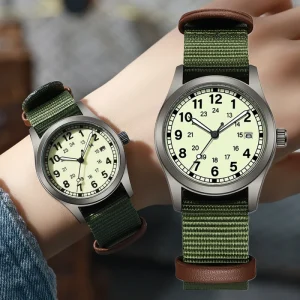 Fashion Casual No Logo Dial Sport Nylon Strap Luminous Watch for Women Bulk Wristwatches Manufacturer