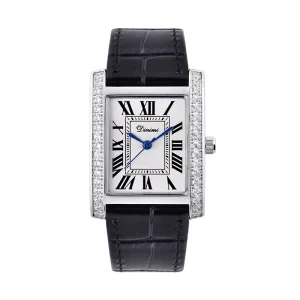 Fashion Charm Quartz Watches with Diamond Luxury Dial Rectangular Shape Design Daily Life Waterproof