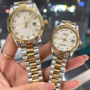 Fashion Charm Stainless Steel Band Gold Analog Quartz Watch Luxury Watch Custom Logo Latest Design Watch for Men