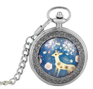 Fashion Creative Personality Necklace Chain Pocket Watch for Women Chinese Necklace Watch for Promotion Gifts