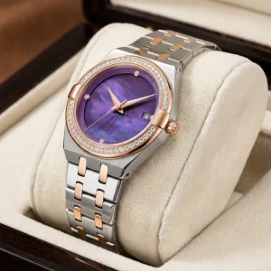 Fashion Design Stainless Steel 20mm Band Pointer Calendar Watch Japanese Luxury Brand Quartz Movement Women’s