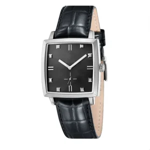 Fashion Design Watches for Ladies Square Case Leather Band Quartz Watch