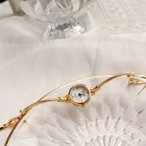Fashion Design Women’s Quartz Watches Simple Dial with Jewelry Decoration for Business Daily Gift Birthday