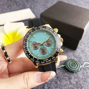 Fashion Designer Luxury Men’s Chronograph Watch 3 Sub-dials Waterproof Racing Wristwatch Band for Outdoor Sports OEM
