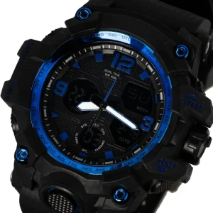 Fashion Digital Watch Manufacturer Dual Time Analog Led Clock Waterproof Sports Men Digital Wrist Watch Custom Your Logo