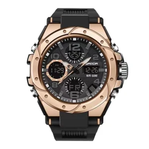 Fashion Digital Watches Japanese Movement Waterproof Unisex Sport Wristwatch Alarm Luminous Rubber Band