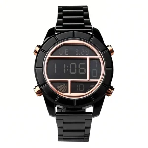 Fashion Electronic LED Digital Sport Chronograh Watch Wrist Men Luxury Stainless Steel Watch