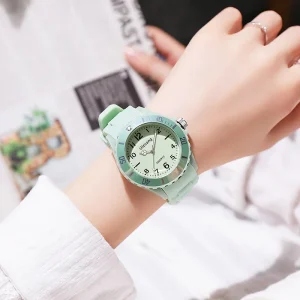 Fashion Kid Watches Quartz Pointer Dial Students Jelly Waterproof Children’s Wristwatches