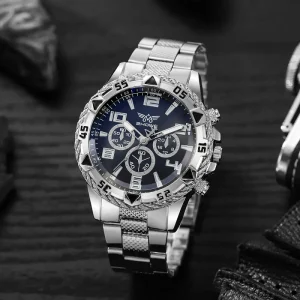 Fashion Luxury Bracelet Watches for Men Business Chronograph Analog Quartz Wristwatches