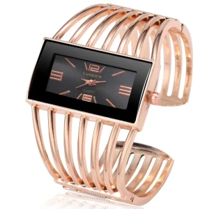 Fashion Luxury Quartz Wristwatch Women Skeleton Dial Hollow Out Bracelet Gift