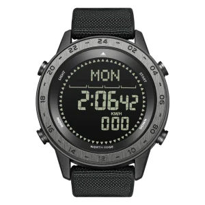 Fashion Men Digital Outdoor Sports Compass Step Counting Electronic Watch Waterproof Clock Watch