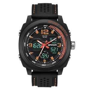 Fashion Men Sports Watch Men’s LED Waterproof Digital Watch Casual Vibration Watch Relogio Masculino