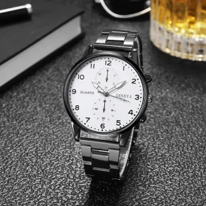 Fashion Men Watches Casual Steel Band Male Sports Quartz Watch Clock Relogio Masculino Reloj Hombre