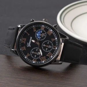 Fashion Men Watches Luxury Sports Quartz Wrist Business Casual Leather Watch for Men