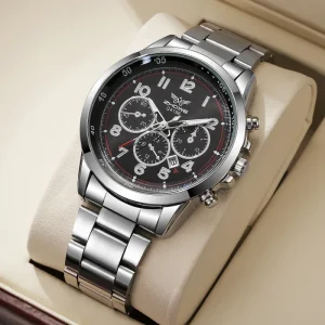 Fashion Men’s Calendar Quartz Watch Luxury Men Business Watches Reloj Hombre