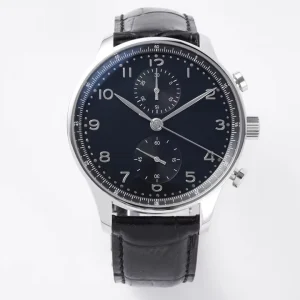 Fashion Minimalist Retro Style Stainless Steel Case Genuine Leather Strap Business Men’s Watch