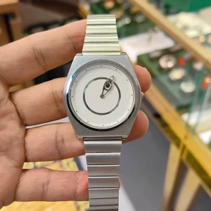 Fashion Minimalist Unisex Stainless Steel Band Wristwatch Creative Unique Eye Quartz Watch Reloj Hombre