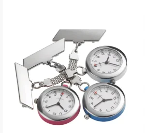 Fashion Multi Color Hanging Quartz Pocket Fob Watches Metal Portable Clip Nurse Watch