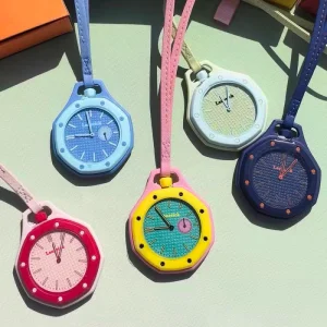 Fashion Pendant Unisex Clock Cartoon Ceramic Case Silicone Strap Mechanical Pocket Watch For Mem And Women