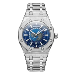 Fashion Personality Men Stainless Steel Mechanical Watch Sapphire Automatic Movement Luminous Wristwatch for Business Watch