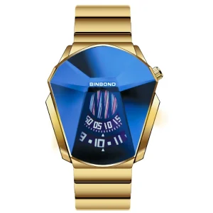 Fashion Personality Men’s Watch Trend Reloj Large Dial Watch Style Locomotive Concept Quartz Watch for Men