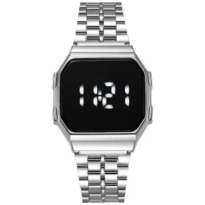 Fashion Retro Simple Couple Men and Women Sports Electronic Digital Alloy Square Watch