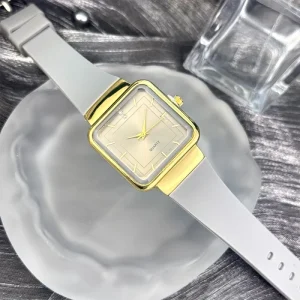 Fashion Silicone Strap Watch for Men and Women Casual Square Diamond Large Dial Quartz Watches Sports Ladies Wristwatch (WA429)
