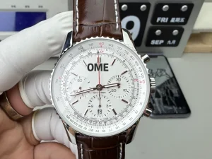 Fashion Simple Digital Stainless Steel Leather Multifunction Pilot Dial Men’s Automatic Watch