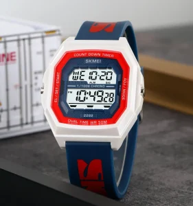 Fashion Sport Analog Digital Watch for Men Waterproof Chrono Watch