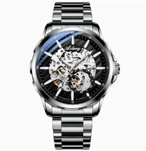 Fashion Sport Skeleton Mechanical Watch 3Bar Waterproof Men’s Automatic Hollow Out OEM Watch