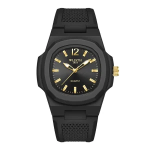 Fashion Square Men’s Watch Outdoor Sports Student Watch Waterproof Trendy Men’s Quartz Watch