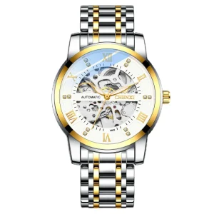 Fashion Steel Belt Automatic Hollowing Men’s Watch Mechanical Watches
