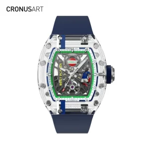 Fashion Streetwear Style Chronus Art Design Skeleton Watch for Men Waterproof Luxury Gift Watch