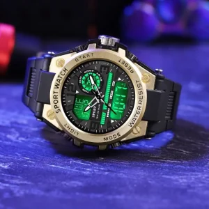 Fashion Style LED Waterproof Luminous Rubber Band Digital Sport Watch for Men