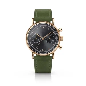 Fashion Style Mechanical Chronograph Watch Stainless Steel Vintage Simple Wrist Watch
