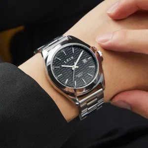 Fashion Watch for Men Simple Style Big Dial 40mm Calendar Charm Quartz Watch